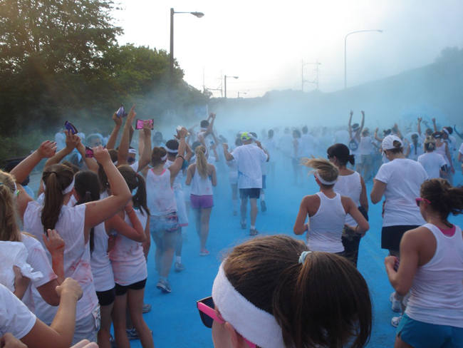 color run blue station