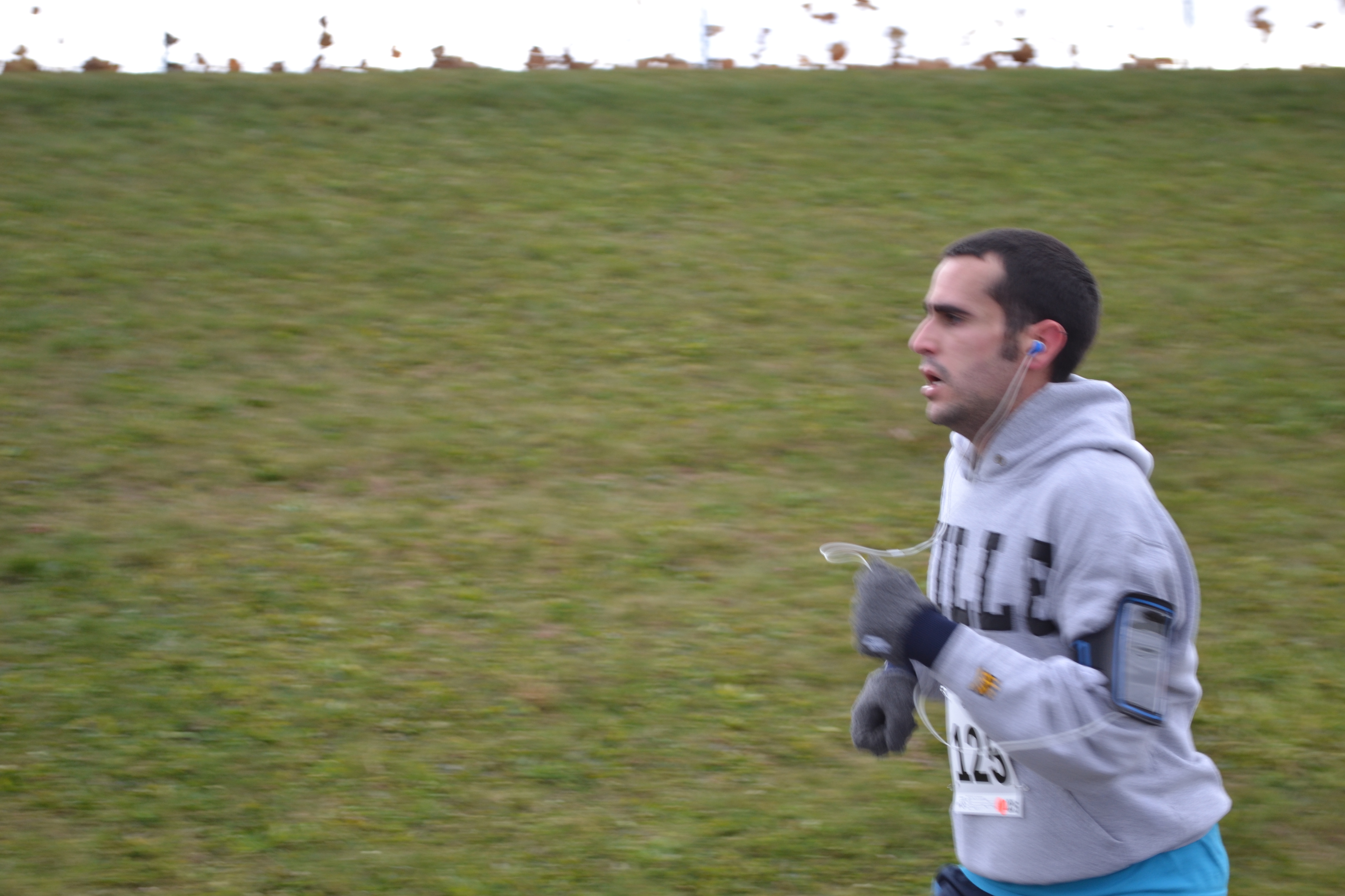 Joel Finishing his 5k